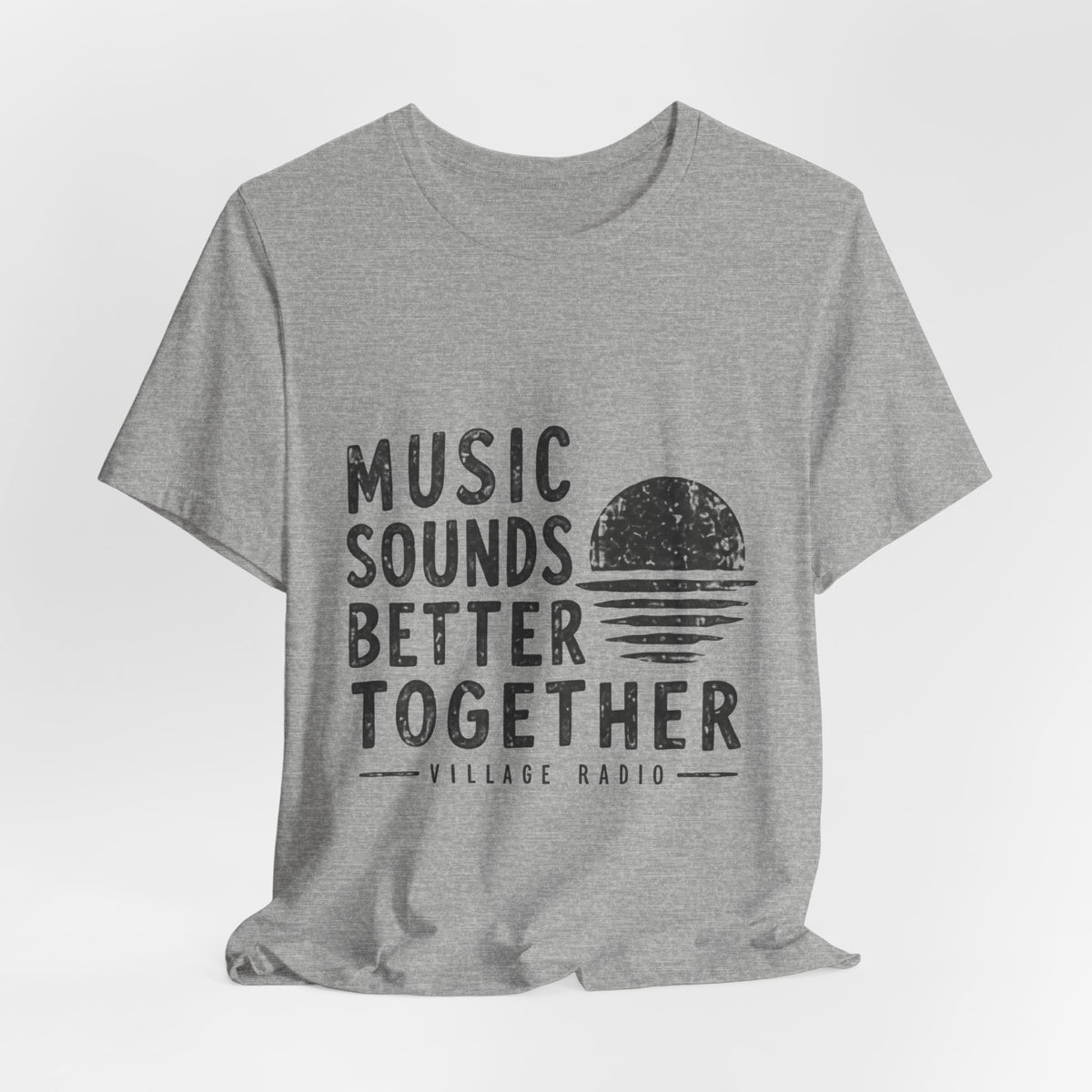 Music Sounds Better Together Graphic Tee — Vintage Village Radio T-Shirt