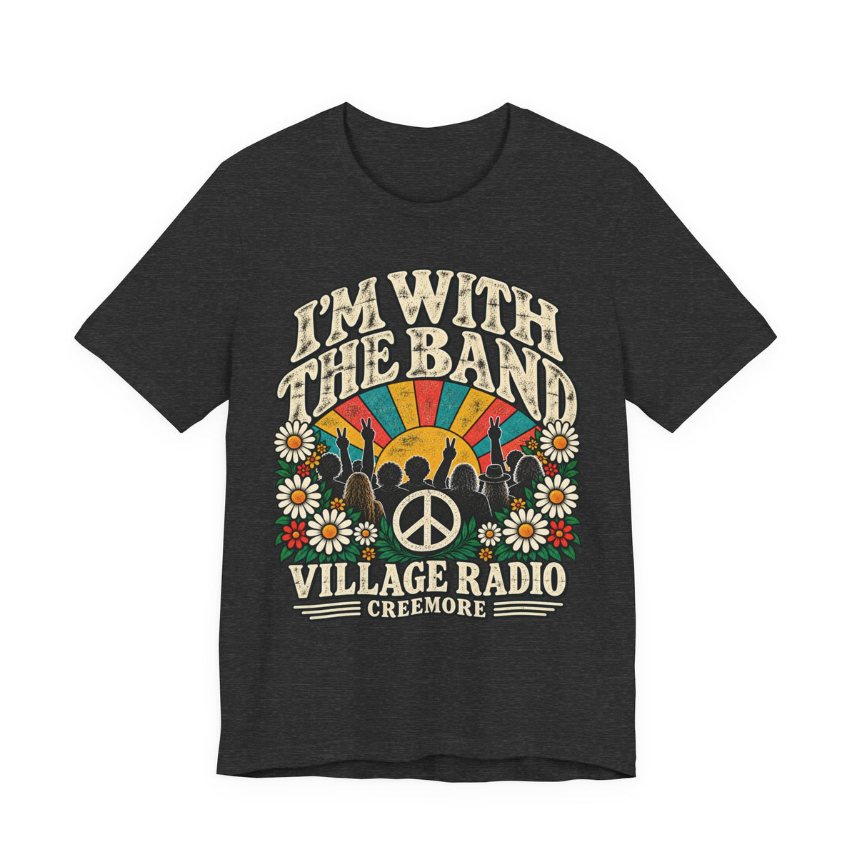 I’m With The Band Retro Music Tee – Village Radio Concert Shirt |Creemore Version