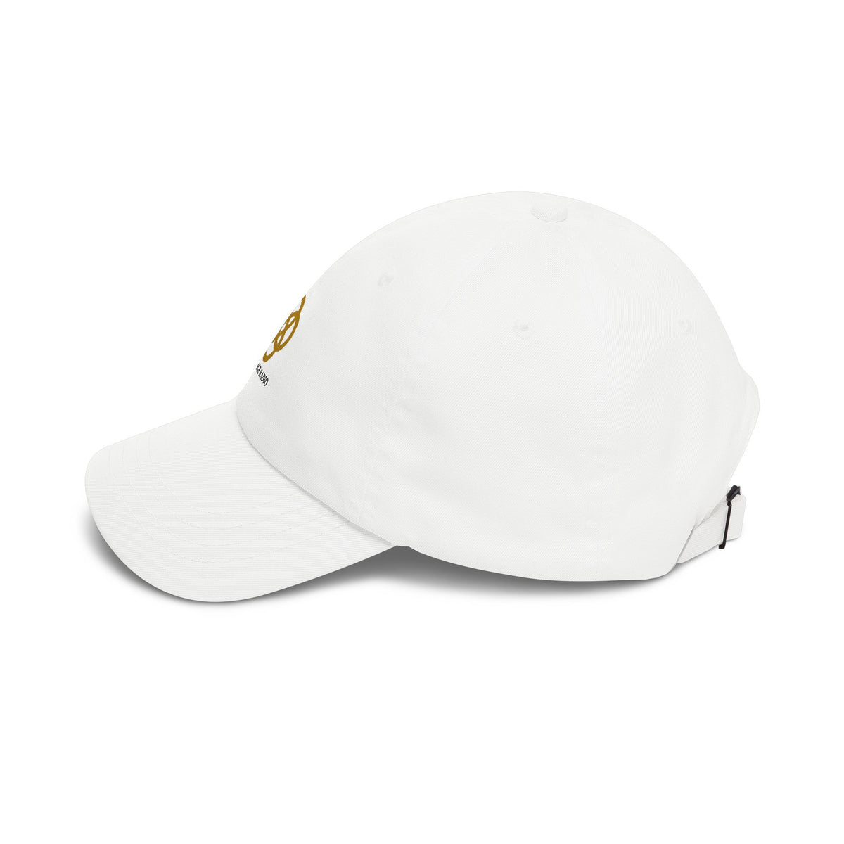 Village Radio Embroidered Dad Cap — Classic White Baseball Hat