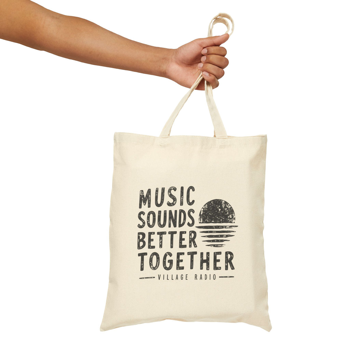 Music Sounds Better Together Canvas Tote