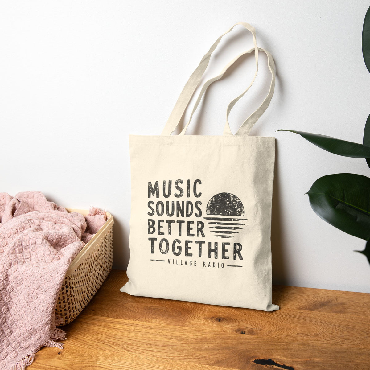 Music Sounds Better Together Canvas Tote
