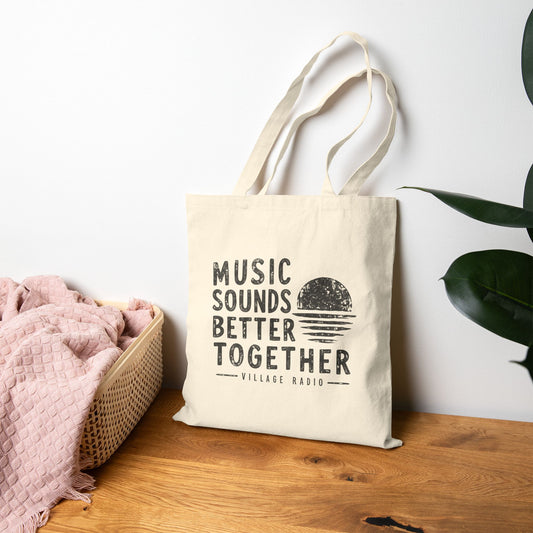 Music Sounds Better Together Canvas Tote