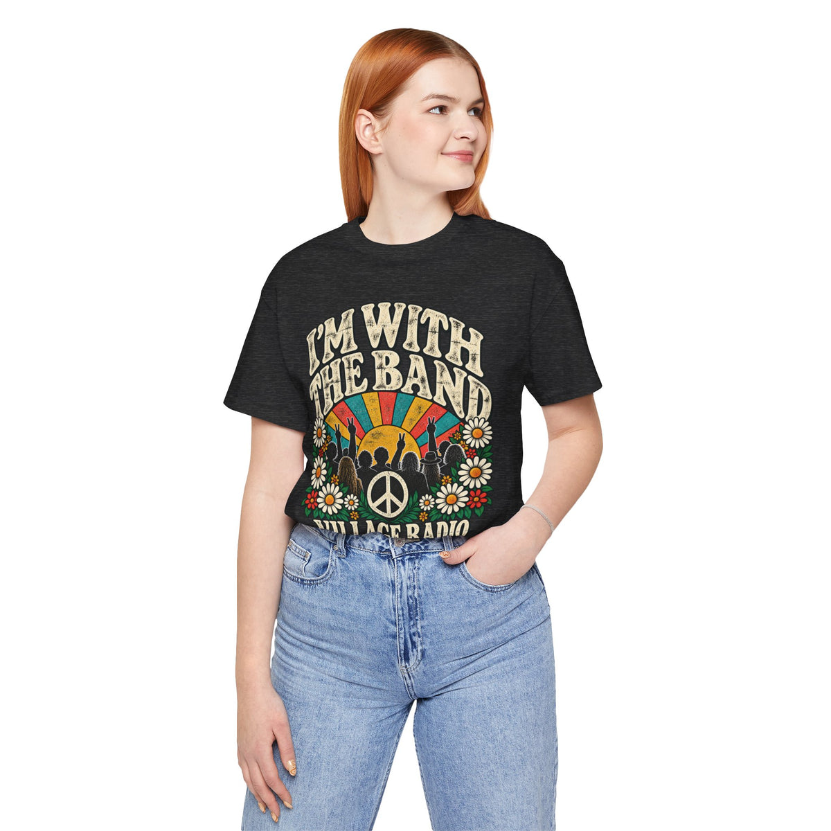 I’m With The Band Retro Music Tee – Village Radio Concert Shirt |Creemore Version