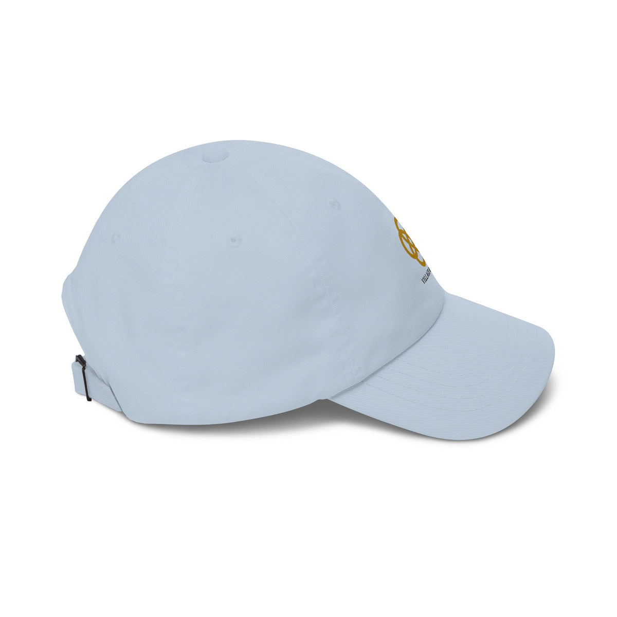 Village Radio Embroidered Dad Cap — Classic White Baseball Hat